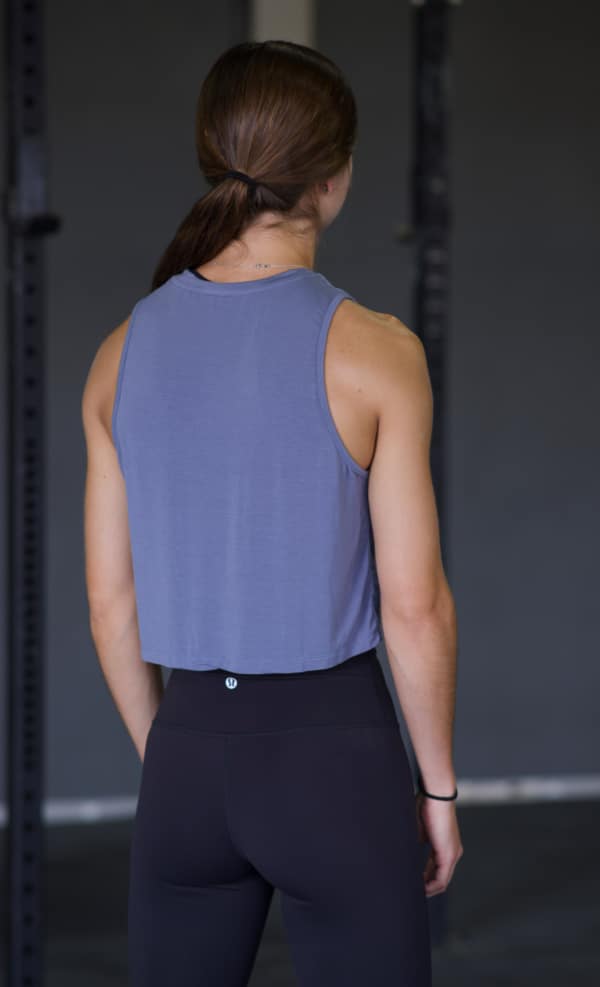 The PR Day Flex Tank Grey Back