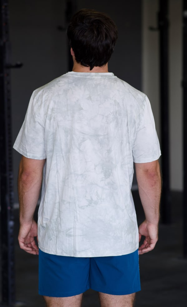 White Moss Tie Dye Back