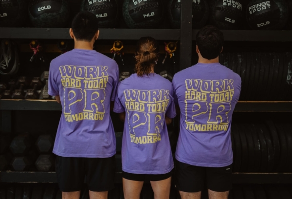 Work Hard Today, PR Tomorrow T Shirt Group Back